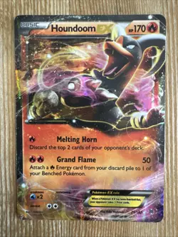 Houndoom EX - 21/162 - Pokemon Breakthrough XY Ultra Rare Card - DMG - Image 1
