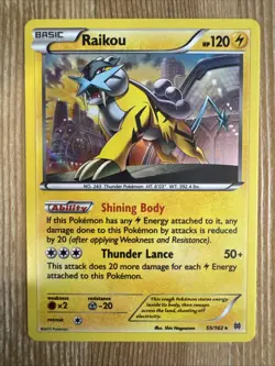 Raikou - 55/162 - Pokemon Breakthrough XY Holo Rare Card VLP - Image 1