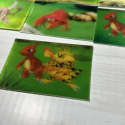 Set of 10 Meiji Pokemon Milk Cocoa 3D Trading Cards - Image 3