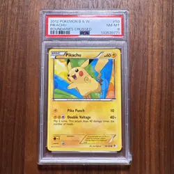 Pokemon 2012 B&W Boundaries Crossed Pikachu Card #50 PSA 8 50/149 - Image 1