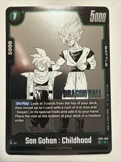 Son Gohan : Childhood FB01-088 Foil Dragon Ball Super Card Game - Image 1