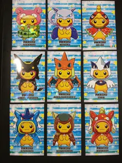 Pokemon 2024 Card Database Christmas Poncho Pikachu Cracked Ice 9 Cards Peru - Image 1
