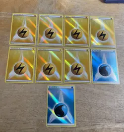9 Pokemon TCG 2013 Holo Water And Lightning Energy Card Lot HOLO’s - Image 1