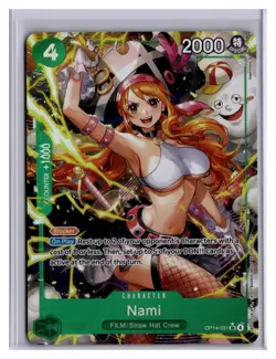 One Piece CCG Nami Super Rare Foil Card OP14-031 Alt Art - Image 1