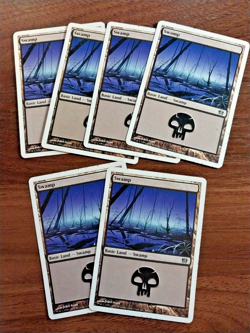 6x Swamp Basic Land (#340) - MP - 8th/9th Edition - SPARROW MAGIC mtg - Image 1