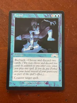 MTG Magic the Gathering Exodus Forbid LP Multiple Available - Image 1