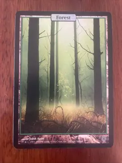MTG Unhinged Forest Full Art Foil NM/LP Condition - Image 1