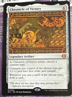 Chronicle of Victory 0253 ECL Legendary Artifact Mythic Regular 2026 MTG - Image 1
