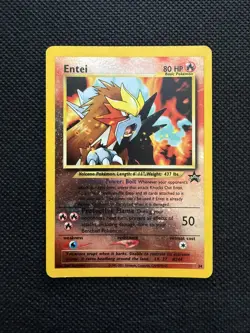 Entei 34 Black Star Promo - Vintage Pokemon TCG: Promo - MP - Image 1
