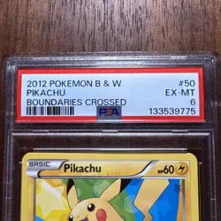 2012 Pokemon B&W Boundaries Crossed Pikachu #50/149 PSA 6 - Image 3