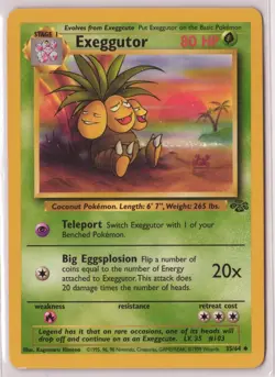 Jungle Unlimited Pokemon TCG Exeggutor #35/64 - Image 1