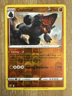 Coalossal - 107/192 - Reverse Holo Rare Rebel Clash Pokemon Near Mint - Image 1