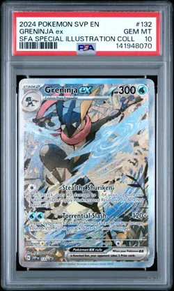 2024 POKEMON SVP PROMO SPECIAL ILLUSTRATION COLLECTION #132 GRENINJA EX PSA 10 - Image 1