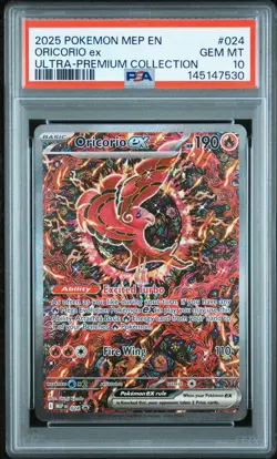 2025 POKEMON MEP PROMO ULTRA-PREMIUM COLLECTION #024 ORICORIO EX PSA 10 - Image 1