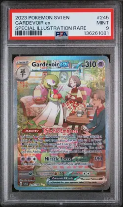 2023 POKEMON SCARLET & VIOLET SPECIAL ILLUSTRATION RARE #245 GARDEVOIR EX PSA 9 - Image 1