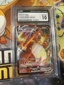 2020 Pokemon Charizard VMAX Darkness Ablaze Holo CGC Graded 10 - Image 1