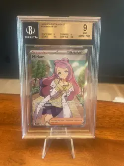 BGS Mint 9 w/ 2 9.5 subgrades MIRIAM UR #238 2023 Pokemon Scarlet & Violet - Image 1