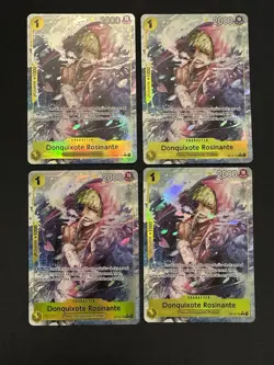 NM Full Playset (4x) Donquixote Rosinante OP12-108 Alt Art English One Piece - Image 1