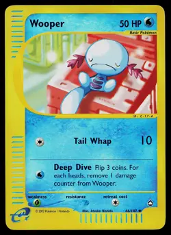 Pokemon Card - Wooper Aquapolis 66/147 Uncommon Reverse Holo - Image 1
