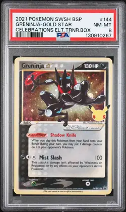 Greninja Star SWSH144 SWSH: Sword & Shield Promo Cards Holo PSA 8 - Image 1