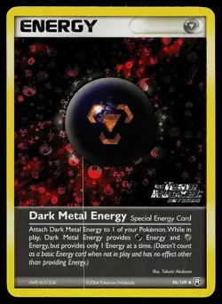 Pokemon Card - Dark Metal Energy Team Rocket Returns 94/109 Reverse Holo - Image 1