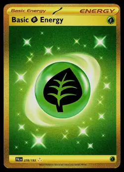 Pokemon Card - Basic Grass Energy Paldea Evolved 278/193 Secret Rare - Image 1