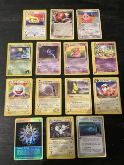 Pokemon TCG Magneton, Rainbow Energy, Holon Lake Holo Vintage 14 Card Lot - Image 1