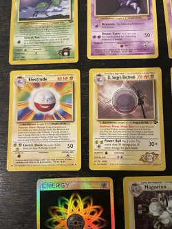 Pokemon TCG Magneton, Rainbow Energy, Holon Lake Holo Vintage 14 Card Lot - Image 5