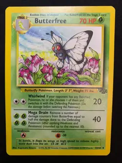 BUTTERFREE - 33/64 - JUNGLE - POKEMON CARD - LP - Image 1