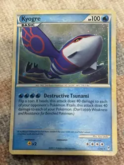 Kyogre Holo 12/95 Call of Legends Pokemon Card – Rare Foil Mint Condition - Image 1