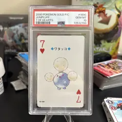 2000 Pokemon Playing Card Poker GOLD SET Jumpluff #189C PSA 10 GEM MINT POP 2 - Image 1