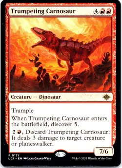 MTG Trumpeting Carnosaur (171/491) The Lost Caverns of Ixalan LP - Image 1