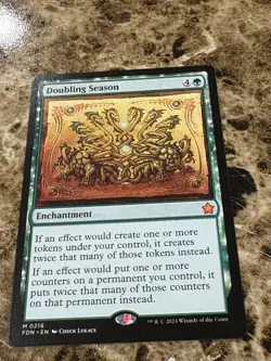 DOUBLING SEASON Magic MTG Foundations - Image 1