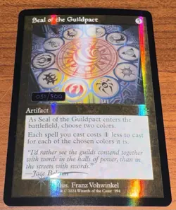 Seal of the Guildpact Serial Numbered Foil 051/500 - Ravnica Remastered RVR NM/M - Image 1