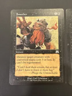 2x Smother #170 Onslaught MTG Magic LP UP - Image 2