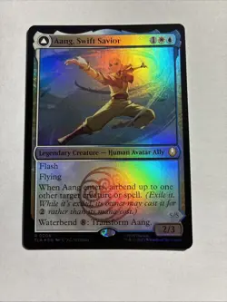 Aang, Swift Savior - Avatar: The Last Airbender Foil MTG Plus Bonus Rare!!! - Image 1