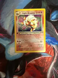 Pokemon Light Arcanine 1st Edition 12/105 Neo Destiny NM - Image 1