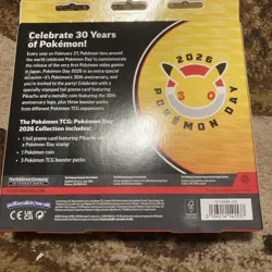 Pokemon TCG Pokemon Day 2026 Collection Box – Pikachu Promo – Sealed IN HAND - Image 2
