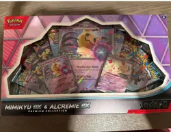Pokemon TCG: Mimikyu EX & Alcremie EX Premium Collection Box 10 Booster Packs - Image 1