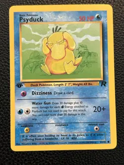 Pokemon TCG Psyduck Team Rocket 1st Edition 65/82 Mint - Image 1