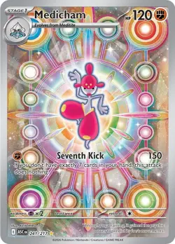 Medicham (241/217) Mega Evolution: Ascended Heroes​ - Near Mint Holofoil Pokemon - Image 1