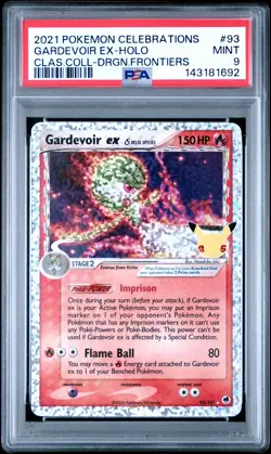 2021 POKEMON CELEBRATIONS CLASSIC COLLECTION #93 GARDEVOIR EX-HOLO PSA 9 - Image 1