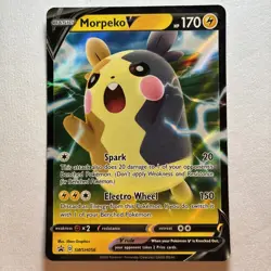 2020 Pokemon SWSH Black Star Promo - Morpeko V SWSH056 - Ultra Rare NM - Image 1