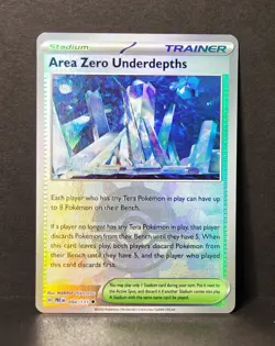 AREA ZERO UNDERPATHS Poke Ball Pattern 094/131 Prismatic Evolutions Holo Pokemon - Image 1