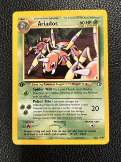 Pokemon TCG 1st Edition Neo Genesis Ariados 27/111 NM - Image 1