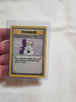 Pokemon TCG Imposter Professor Oak – Base Set Rare 73/102 LP - Image 1