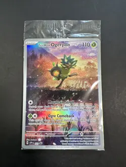 Pokemon TCG Teal Mask Ogerpon EX Twilight Masquerade ETB Promo 123 - Image 1