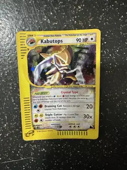 Kabutops 150/144 Skyridge Holo Crystal Secret Rare Vintage E Reader Pokemon - Image 1