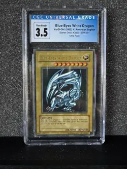 Yugioh Blue-Eyes White Dragon(2002)N.A. English-SDK-001-Very Good 3.5 - Image 1