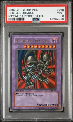 B. Skull Dragon MRD-018 Metal Raiders 1st - Ultra Rare YuGiOh - PSA 9 MINT - Image 1